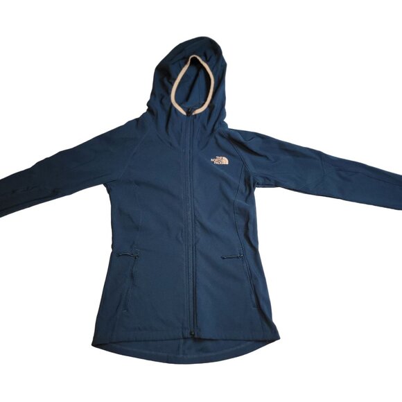 The North Face Womens WindWall Jacket Size XS Dark Ocean Blue Stretch Full-Zip H - Picture 4 of 9